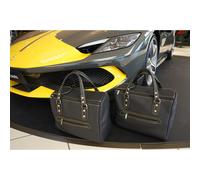 Roadsterbag Ferrari 296 GTB / 296 GTS, Coupé + Spider - 2-tlg. Innenraum Taschenset Schwarz Koffer24