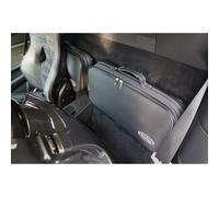 Roadsterbag Ferrari 458 Italia/Spider + 488 GTB/Spider - 2-tlg. Kofferset Rückbank - Silbergraue Naht schwarz Koffer24