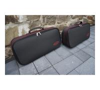 Roadsterbag Ferrari F8 Tributo - 2-tlg. Kofferset Rückbank - Rote Naht/Futter Grau schwarz Koffer24