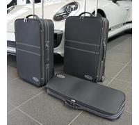 Roadsterbag Kofferset mit 2 Rollen Porsche 911 (992) Cabrio + Coupé Front 103 Liter 3-tlg. Schwarz Koffer24