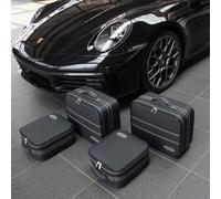 Roadsterbag Kofferset Porsche 911 (991+992) Vollleder alle Modelle 90 Liter 4-tlg. Schwarz Koffer24