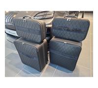 Roadsterbag Porsche Macan Electric 2024 - 4tlg. Kofferset Kofferraum - Embossed Rombus schwarz Koffer24