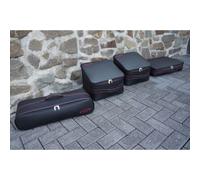 Roadsterbag - Roadsterbag Jaguar F-Type Cabrio ab 06/2016 (EU) - 4tlg. Kofferset Kofferraum - Rote Naht/Futter Schwarz Koffer24