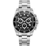 Roamer 851837 41 55 20 Deep Sea 100 Chrono silber schwarz Stahl Herren Uhr NEU
