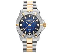 ROAMER Deep Sea 200 Armbanduhr für Herren in der Farbe Bicolor mit Armband aus Edelstahl, Wasserdichtigkeit: 20 bar, Gehäusedurchmesser: 43 mm, 860833 47 45 70