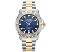 ROAMER Deep Sea 200 Armbanduhr für Herren in der Farbe Bicolor mit Armband aus Edelstahl, Wasserdichtigkeit: 20 bar, Gehäusedurchmesser: 43 mm, 860833 47 45 70