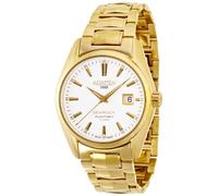 Roamer-Felltrimmer Searock Herren Automatik Uhr mit weißem Zifferblatt Analog-Anzeige und Gold Armband Edelstahl 210633 48 25 20