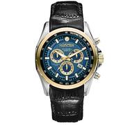 Roamer Herren Armbanduhr Rockshell Mark III Chrono 44 mm Armband Leder 220837 48 45 02