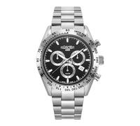 Roamer Monza Herren-Armbanduhr Analog Quarz Chronograph 850837, Schwarz, sportlich