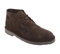 Roamers Unisex Desert-Boots/Schnürschuhe/Halbschuhe, Wildleder (49,5 EU) (Dunkelbraun)