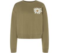 Roark Port Crew Damen Pullover oliv Größe M Lifestyle Hautfreundlich