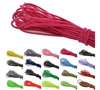 Roban Fashion 10 m elastische Gummikordel 3mm Gummischnur Elastische Kordel Hutgummi Auswahll aus 32 Farben,Dunkelrosa