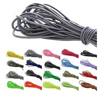 Roban Fashion 10 m elastische Gummikordel 3mm Gummischnur Elastische Kordel Hutgummi Auswahll aus 32 Farben,Blaugrau