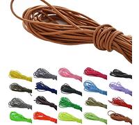 Roban Fashion 10 m elastische Gummikordel 3mm Gummischnur Elastische Kordel Hutgummi Auswahll aus 32 Farben,Rostbraun