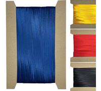 Roban Fashion 10m Satin Schrägband zum Nähen gefalzt 30mm breit Dunkelblau