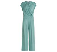 Overall VERA MONT "Vera Mont Jumpsuit in 7/8 Länge", Damen, Gr. 46, Normalgrößen, grün (salvia grün), Obermaterial: 95% Polyester, 5% Elasthan., casual, figurumspielend, V-Ausschnitt, ohne Ärmel, Over