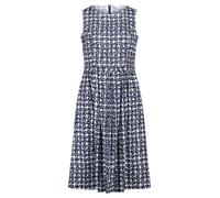 Vera Mont Damen Sommerkleid tailliert 40, Weiß/Dunkelblau