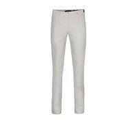 Robell Style Marie - Stoffhose Damen high Waist - Damenhose Power Stretch - Bengaline Stoff Hose mit Schlitz am Saum - Bitte eine Größe Kleiner bestellen - Silber, 40