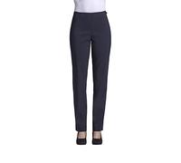 Robell, Rose, schmal geschnittene Hose mit Schlitz am Beinabschluss (Navy, 46)
