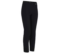Robell, Rose, schmal geschnittene Hose mit Schlitz am Beinabschluss (schwarz, 48)
