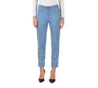 Robell Style BELLA09-7/8 Damen Jeans Straight - Jeanshose Damen high Waist - Stretch Jeans Hose mit Aufschlag und Gesäßtaschen - Bitte Zwei Größen Kleiner bestellen - Lightdenimblue, 48