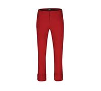 Robell Style BELLA09-7/8 Stoffhose Damen high Waist - Damenhose Power Stretch - Bengaline Stoff Hose mit Aufschlag und Gesäßtaschen - Bitte eine Größe Kleiner bestellen