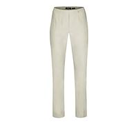 Robell Style Marie - Bequeme, stretchige Damenhose, Gerade geschnittenes Bein mit Schlitz, bekannt aus TV Werbung Farbe Creme Größe 42
