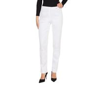 Robell Style Marie - Damen Jeans Straight - Jeanshose Damen high Waist - Stretch Jeans Hose bequemen Oberschenkel - Moderne Damenhose - Bitte Zwei Größen Kleiner bestellen, Weiß, 52