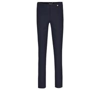 Robell Style Marie - Stoffhose Damen high Waist - Damenhose Power Stretch - Bengaline Stoff Hose mit Schlitz am Saum - Bitte eine Größe Kleiner bestellen - Schwarz, 48