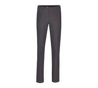Robell Style Marie - Stoffhose Damen high Waist - Damenhose Power Stretch - Bengaline Stoff Hose mit Schlitz am Saum - Bitte eine Größe Kleiner bestellen - Anthrazit, 42