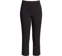 Robell Style MARIE07 - Capri Stoffhose Damen high Waist - Caprihose Power Stretch - Bengaline Hose mit Schlitz am Saum - Bitte eine Größe Kleiner bestellen - Schwarz, 50