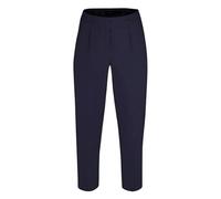Robell Style MARIE07 - Capri Stoffhose Damen high Waist - Caprihose Power Stretch - Bengaline Hose mit Schlitz am Saum - Bitte eine Größe Kleiner bestellen - Marine, 44