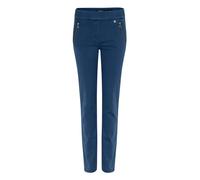 Robell Style NENA09-7/8 Damen Jeans Straight - Jeanshose Damen high Waist - Stretch Jeans Hose mit Gesäßtaschen - Damenhose mit schmalem Bein - Reisverschluss am Beinabschluss
