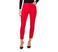 Robell Style ROSE09 - Bequeme, stretchige 7/8 Damenhose mit schmal geschnittenem Bein Farbe Rot Größe 34