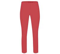 Robell Style ROSE09 - Bequeme, stretchige 7/8 Damenhose mit schmal geschnittenem Bein Farbe Rot Größe 46