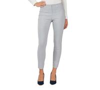 Robell Style ROSE09 - Bequeme, stretchige 7/8 Damenhose mit schmal geschnittenem Bein Farbe Silber Größe 48