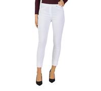 Robell Style ROSE09 - Bequeme, stretchige 7/8 Damenhose mit schmal geschnittenem Bein Farbe Weiss Größe 38