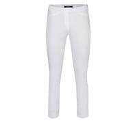 Robell Style ROSE09 - Bequeme, stretchige 7/8 Damenhose mit schmal geschnittenem Bein Farbe Weiss Größe 46