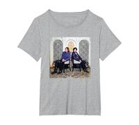 Robert Plant Jimmy Page Led Zeppelin Chris Duffy Fotografie T-Shirt, Damen Große Größen, Grau Meliert, 2X