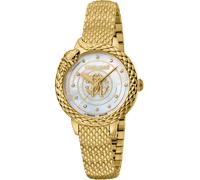 Roberto Cavalli by Franck Muller RV2L052M0061 perlmutt weiss gold Damen Uhr NEU