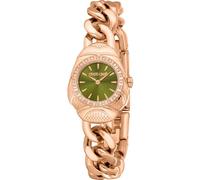 Roberto Cavalli Damen Analog Quarz Uhr mit Edelstahl Armband RC5L093M0045
