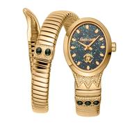 Roberto Cavalli Damen Analog Quarz Uhr mit Edelstahl Armband RC5L104M0035