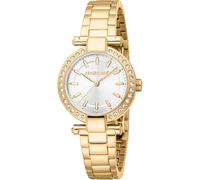 Roberto Cavalli Damen Analog Quarz Uhr mit Edelstahl Armband RC5L121M0055