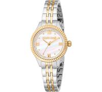 Roberto Cavalli Damen Analog Quarz Uhr mit Edelstahl Armband RC5L124M0085