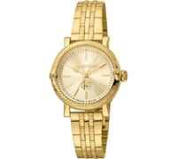 Roberto Cavalli by Franck Muller Damen Analog Quarz Uhr mit Edelstahl Armband RV1L193M0051