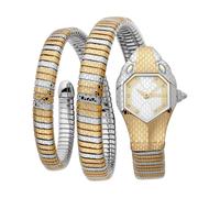 Roberto Cavalli Damenuhr Edelstahl bicolor Damen