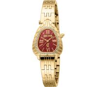 Roberto Cavalli Damenuhr Edelstahl gelbgold, rot Damen