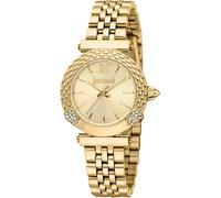 Roberto Cavalli Damenuhr Edelstahl gold Damen