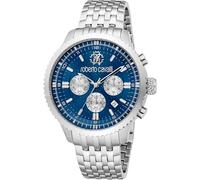 Roberto Cavalli Herren Analog Quarz Uhr mit Edelstahl Armband RC5G127M0065