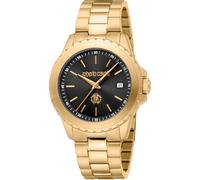 Roberto Cavalli Herren Analog Quarz Uhr mit Edelstahl Armband RC5G132M0055